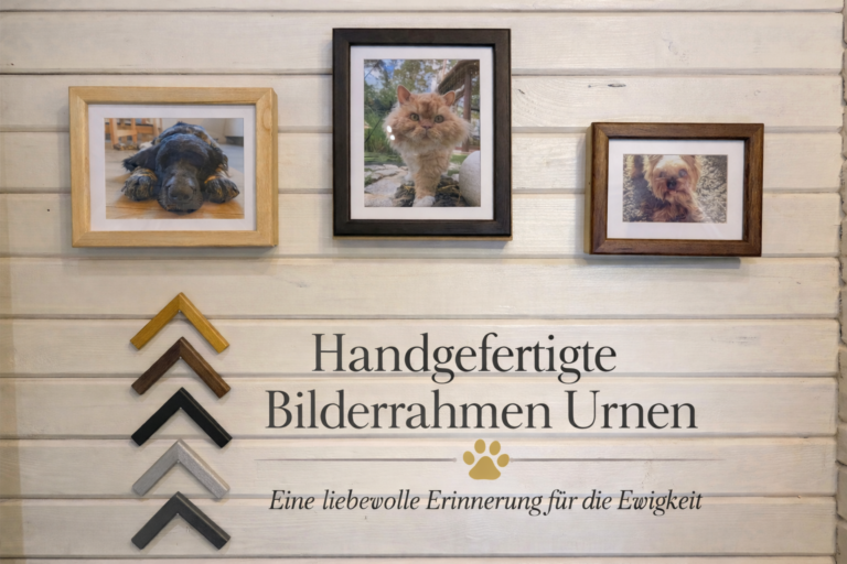 Handgefertigte Bilderrahmen Urnen